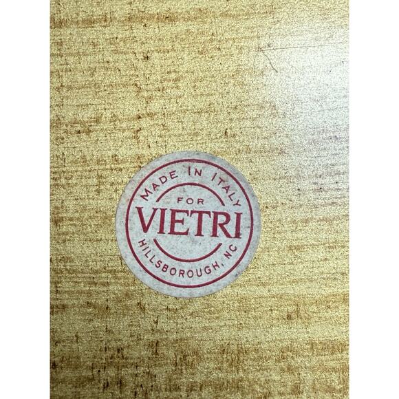 Vietri Made In Italy Wood Lacquer Gold Botanical Florentine Tray - Picture 6 of 10